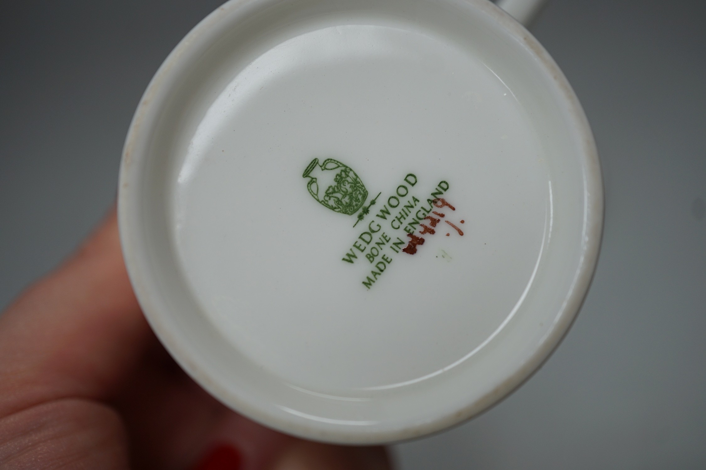 A Victorian Wedgwood part dinner service, with black printed classical borders, together with two Minton meat dishes and a Wedgwood gilt bordered coffee service.